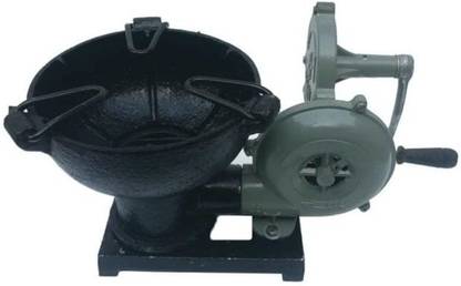 HAMMER MAN Vintage Style Forge Furnace with Hand Blower with Handle