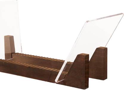 Lyla Modern Vinyl Record Holder with Acrylic Ends Display Stacks Up To 10 Record brow