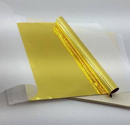 UNIQUE GOLD LEAFING STUDIO 100 Gold Leaf Sheets,8x8cm Gold Sheets,Gold foil for Artwork