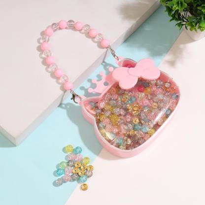 ambitieux DIY Kitty glass beads box Bracelet Making Kit .