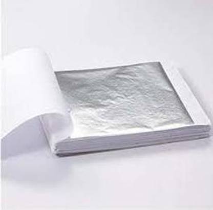 ask vark wala silver leaf 16 pes edible leaf silver paper for sweets
