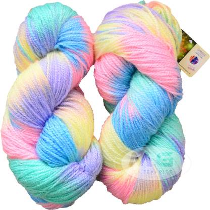 Simi Enterprise Glow Knitting Yarn Wool, Icey Pink 80 gm Woolen Crochet Yarn Thread