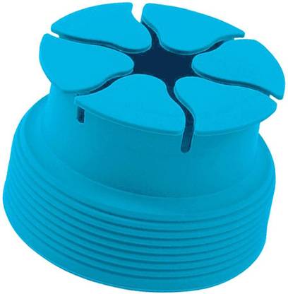Lyla Silicone Mini Holder Storage Winder Case Stretch Earbud Earphone Wrap Blue