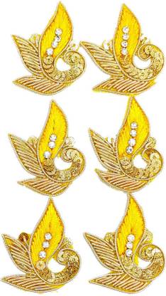 Indian Petals Traditional Peacock Stylish Buti For Decor Or Crat, 25Pcs (approx)