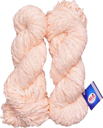 M.G Enterprise Knitting Yarn Puff Knitting Yarn Thick Chunky Wool, Extra Soft Thick Buttery Cream 200 gm Best Used with Knitting Needles, Crochet Needles Wool Yarn for Knitting.