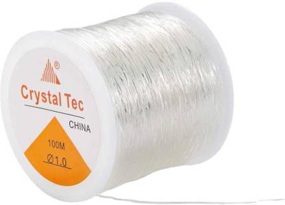 Weariton 100 meter 1.0 mm Elastic Rope Cord String Thread for Bracelet / Jewellery Making