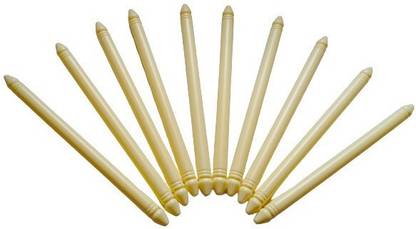 PUSHPA CREATION Plastic Sticks 8 inch for Macrame craft and other Craft project Set of 10