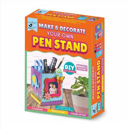 LITTLE BIRDIE DIY Kit - Pen Stand | Make And Decorate Your Own Pen Stand | Craft Kit