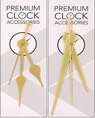 Vintager Made Classic Wall Clock Hands (Hour, Minute and Second Hand) (Set Of 2)