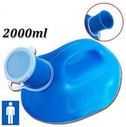 Lyla Portable Men Urinal Urine Pee Bottle for Hospital Travel Car Camping, 2000ml Lea