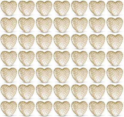 Utkarsh (Pack of 200 Gm) White Heart Shape Beads Craft Material for Art & Craftwork