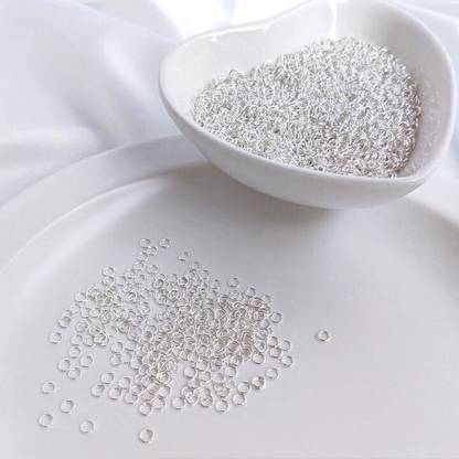 Weariton 1000 Pcs 5 mm Silver Jump Rings for Jewellery Making / Findings and Other Crafts