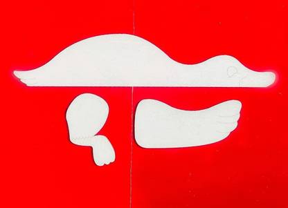 KAYRA Set of Laser Cut MDF Duck Fun Fence Ideas Fence Peekers for DIY and Other Art
