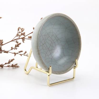 Lyla Iron Ores Stone Display Stand Desktop Rock Holder Base Home Office Decor L