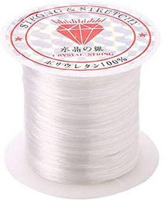 DIY Crafts Pack of 1, Non Stretchy Crystal String Beading Thread Nylon Line Rope for Crafts