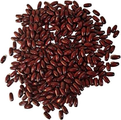 Q1 Beads 350 Pcs. 15x7 mm Maroon Color Small Hole Wooden Beads for Craft(2 mm Hole)