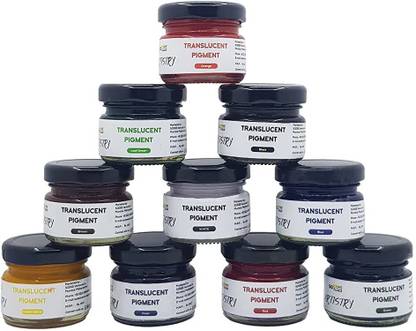 Sodee Artistry Epoxy Resin Pigment - 10 Color Translucent Epoxy Pigment Paste Set For Pastel Medium