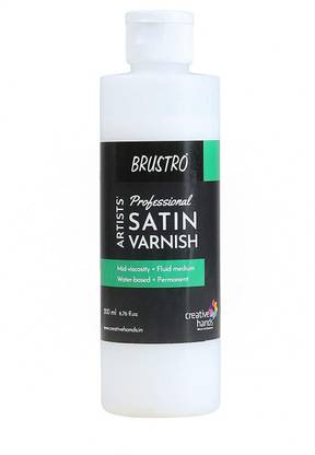 BRuSTRO Artists' Professional Satin Varnish 200ml Satin Varnish