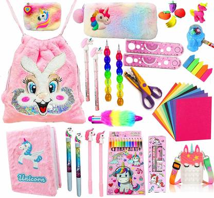 Neel Complete Unicorn School Stationery Combo-26pcs Birthday Return Gift Set For Kids