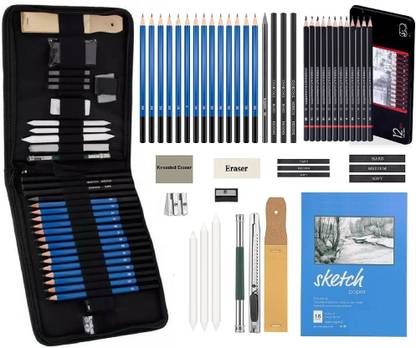 Wynhard 47 Pcs Drawing Pencils for Artist Sketch Pencil Set Sketching Set for Artist