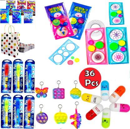 utsub Birthday Return Gifts for Kids brain teasers Stationary set OF 6