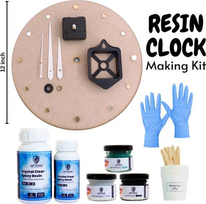 THE ARTKING 12" Resin Clock Making Kit / Resin Art Clock Making Combo 16