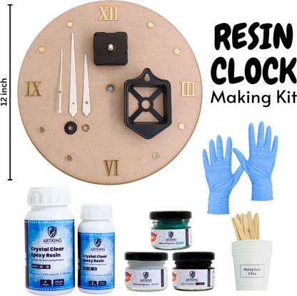 THE ARTKING 12" Resin Clock Making Kit / Resin Art Clock Making Combo 10