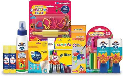 Fevicreate Activity Kit, All-in-One DIY Art & Craft Set for Kids, School Essentials 5-14yrs