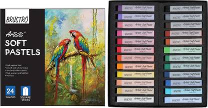 BRuSTRO Artists' Soft Pastels Set of 24