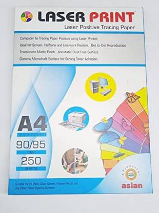 Pixel Tracing Paper A4 SIZE -90/95 GSM(250 Sheets)-Ideal for Screen Printing