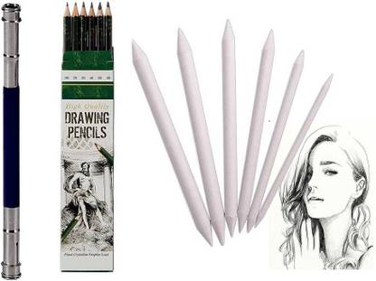 mixale High Quality Drawing Pencil With Twin Pencil Extender