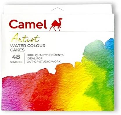 Camlin Artist Water Colour Cakes Assorted 48 Shades