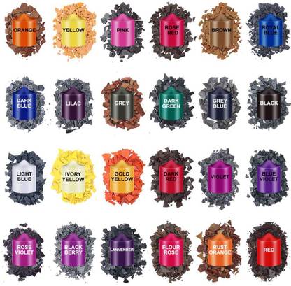 Hundur Store Candle Wax Colour Dye for Candle Making (Each 3 Gram Combo Pack of 24 Color)