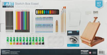 Like it Wooden Easel Mixed Media Art Supplies Artist Painting and Drawing Kit