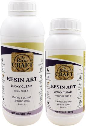 Vintager 1500 Gram 2:1 Resin kit - Crystal Clear Epoxy Resin Kit & Hardener for DIY Art