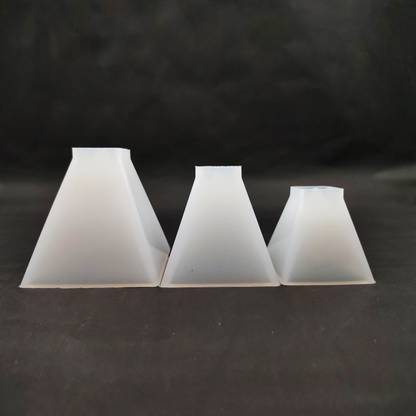 SS Aartland 3 Pcs Pyramid Silicone Molds 2, 2.5 & 3 Inch For DIY Resin Art & Craft Project