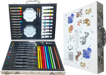 PW PENCILWALA Artist Colour Set – Animal print Color Box with Multiple Coloring Kit