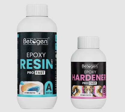 Betogen Epoxy Resin 2:1 Ratio Resin And Hardener 450gm Set For Art And Craft