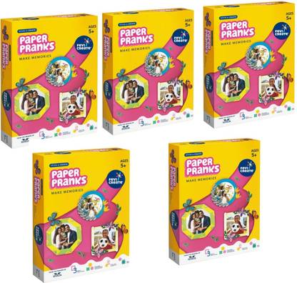 Fevicreate Make Your Own Sand Art Butterflies Learning Craft & DIY Kit for Kids - Pack of 5