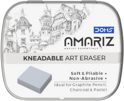 DOMS Amriz Kneadable Art Eraser | Ideal for Graphite Pencil, Charcoal & Pastel Non-Toxic Eraser