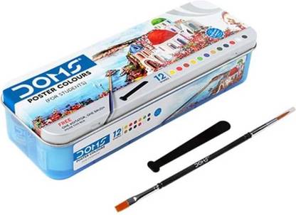 DOMS Poster Colour 12 Shades, pack of 01
