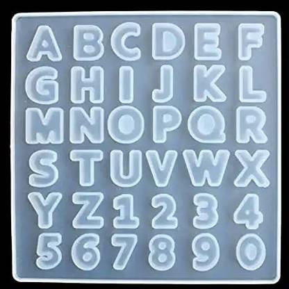 GD Art Store Mini Alphabet Silicone Mould for Resin Art DIY