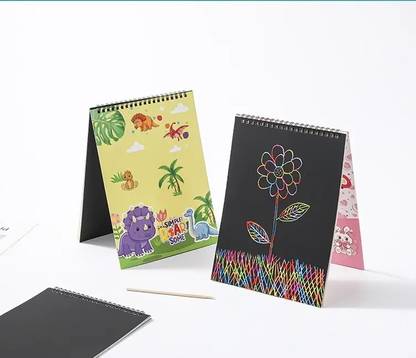 Budwill ™scratch set Fun art Graffiti scratch book Creative color scratch book