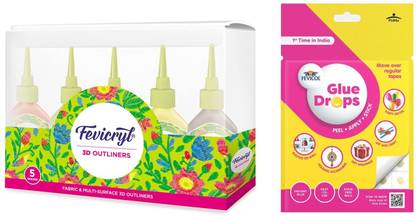 Pidilite Art Set 3D Outliner Regular with Glue Drops