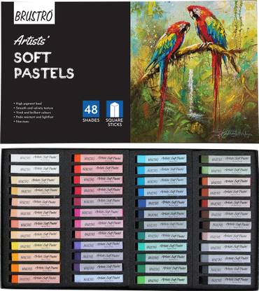 BRuSTRO Artists' Soft Pastels Set of 48