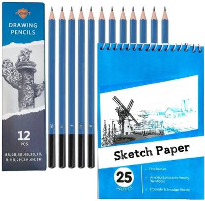 Corslet 12 Pc Sketch Pencil Drawing Sketching Pencil Art Drawing Pencil With Sketch Book
