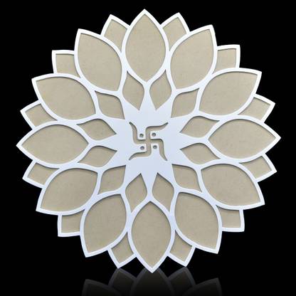 Justkraft Rangoli Template Mat With MDF Base | Swastik Design | Size 12 Inch