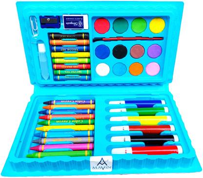 Mavin Colours Set For Kids | Drawing Kit 42 Pc Color Tools & Art Accessories ||