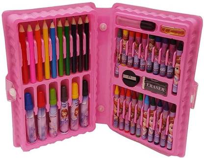 Patly Coloring Kit Combo New Art Set Pencil,Crayons, Water Color, Sketch Pens for Kids