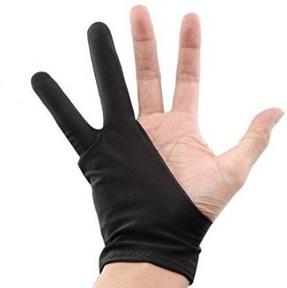 ChiggiWiggi Professional Artist Glove Anti Smudge for Sketching, Painting and Drawing Tablet